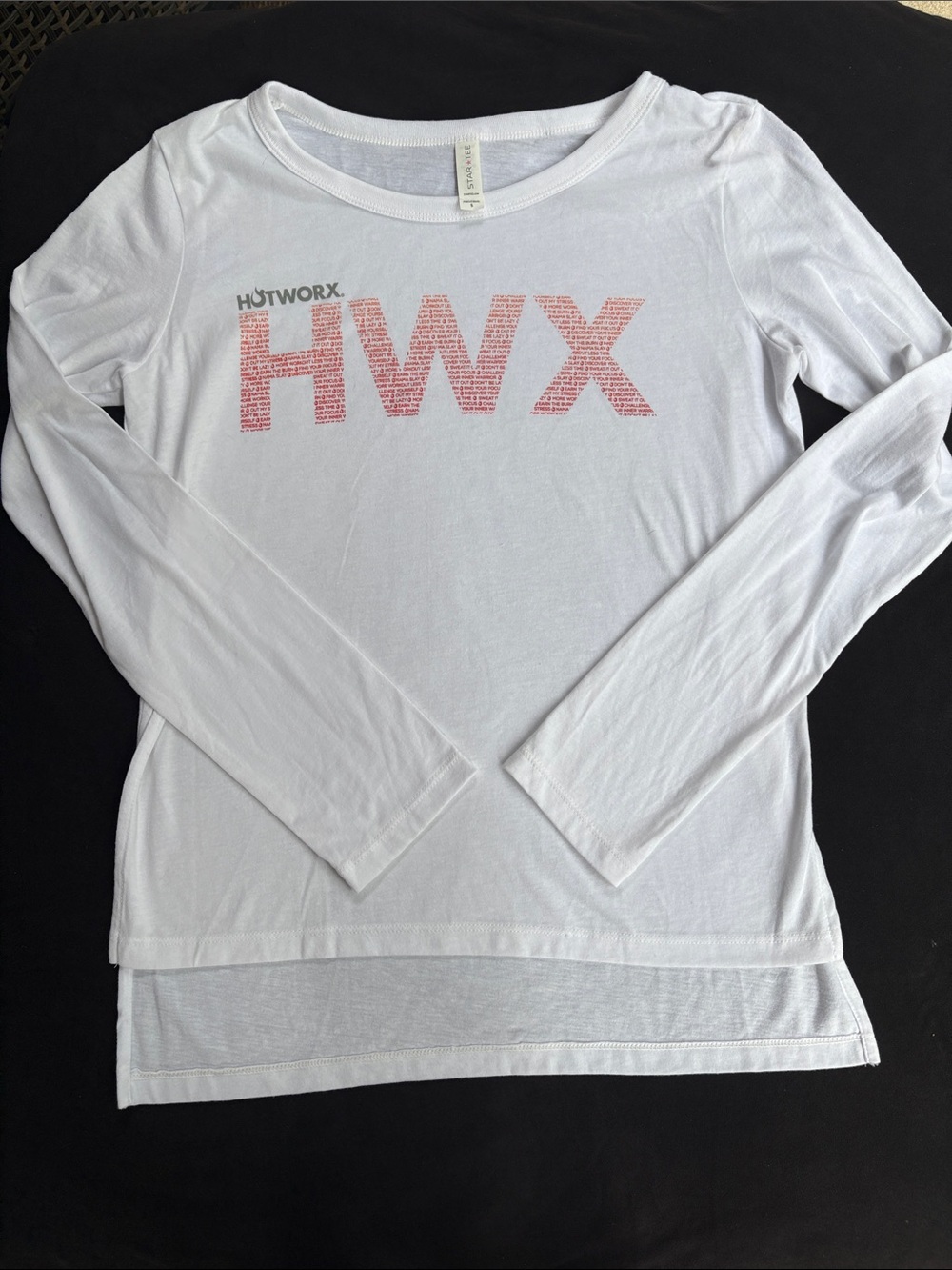 NWOT HOTWORX White Long-Sleeve Performance Tee